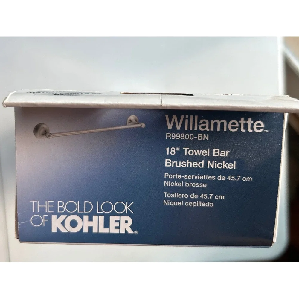 Kohler Willamette 18 Inch Towel Bar Brushed Nickel R99800-BN Bathroom Hardware